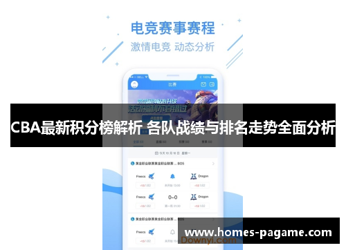 CBA最新积分榜解析 各队战绩与排名走势全面分析